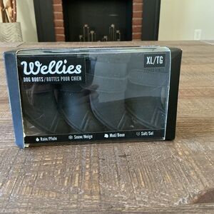 Wellies Black Winter Dog Boots